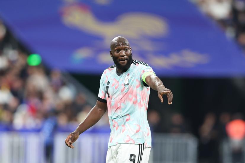 Belgium's Romelu Lukaku reacts during a soccer game between France and Belgian national team Red Devils, on Monday 5 October 2026 in Saint-Denis, France, the fourth (of 6) game of the UEFA Nations League group stage. BELGA PHOTO BRUNO FAHY