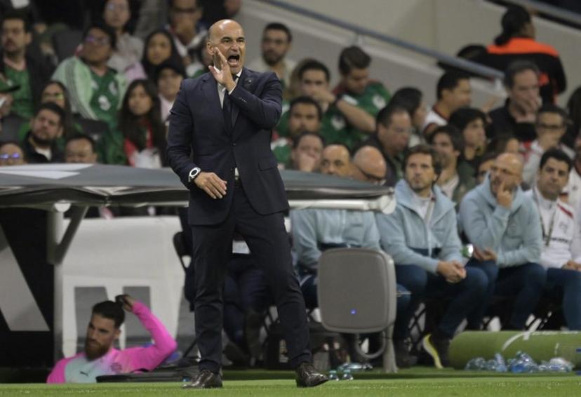 Portugal's Spanish coach Roberto Martinez gestures during a friendly football match between Mexico and Portugal at the Banorte (formerly known as Azteca) Stadium in Mexico City on March 28, 2026. Alfredo ESTRELLA / AFP