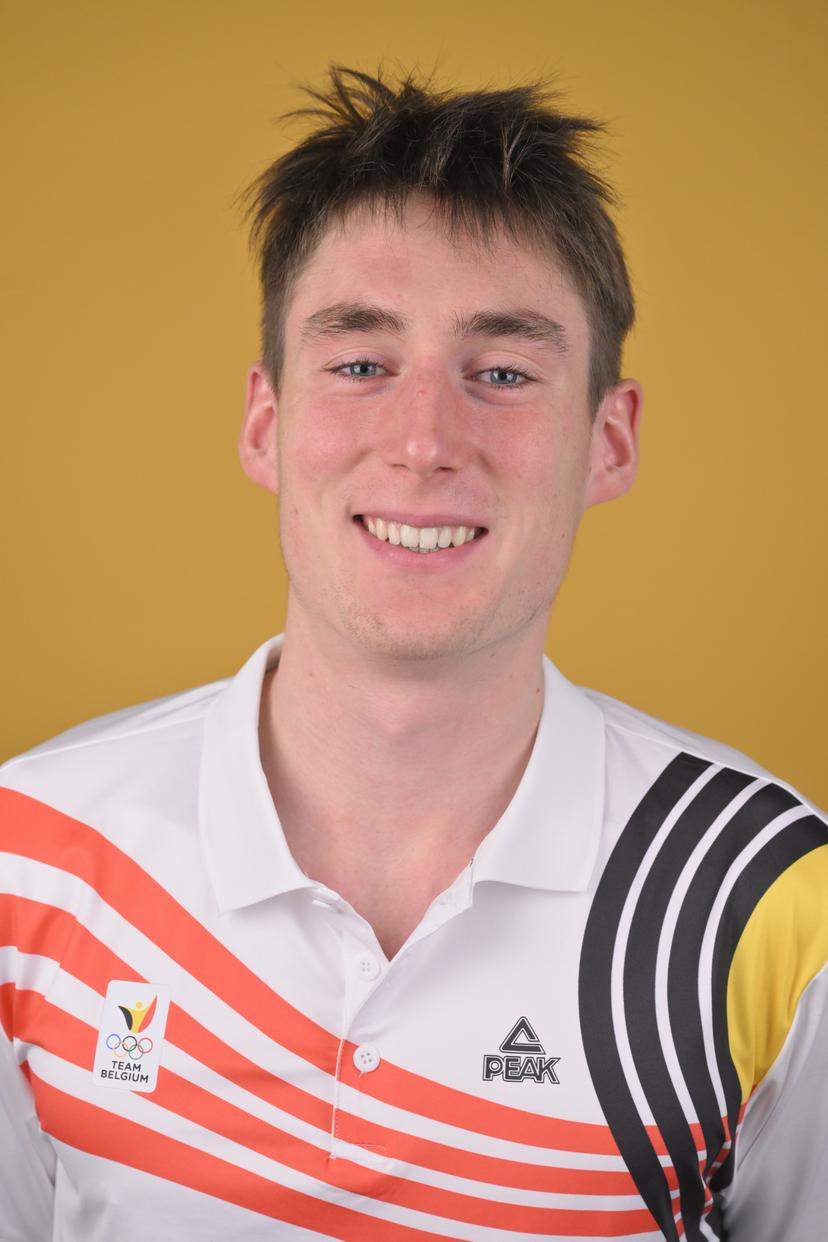 Belgian athlete Aaron Andries poses for the photographer during the annual stage of Team Belgium (13-20/11), in Belek, Turkey, Friday 15 November 2024, BELGA PHOTO ERIC LALMAND