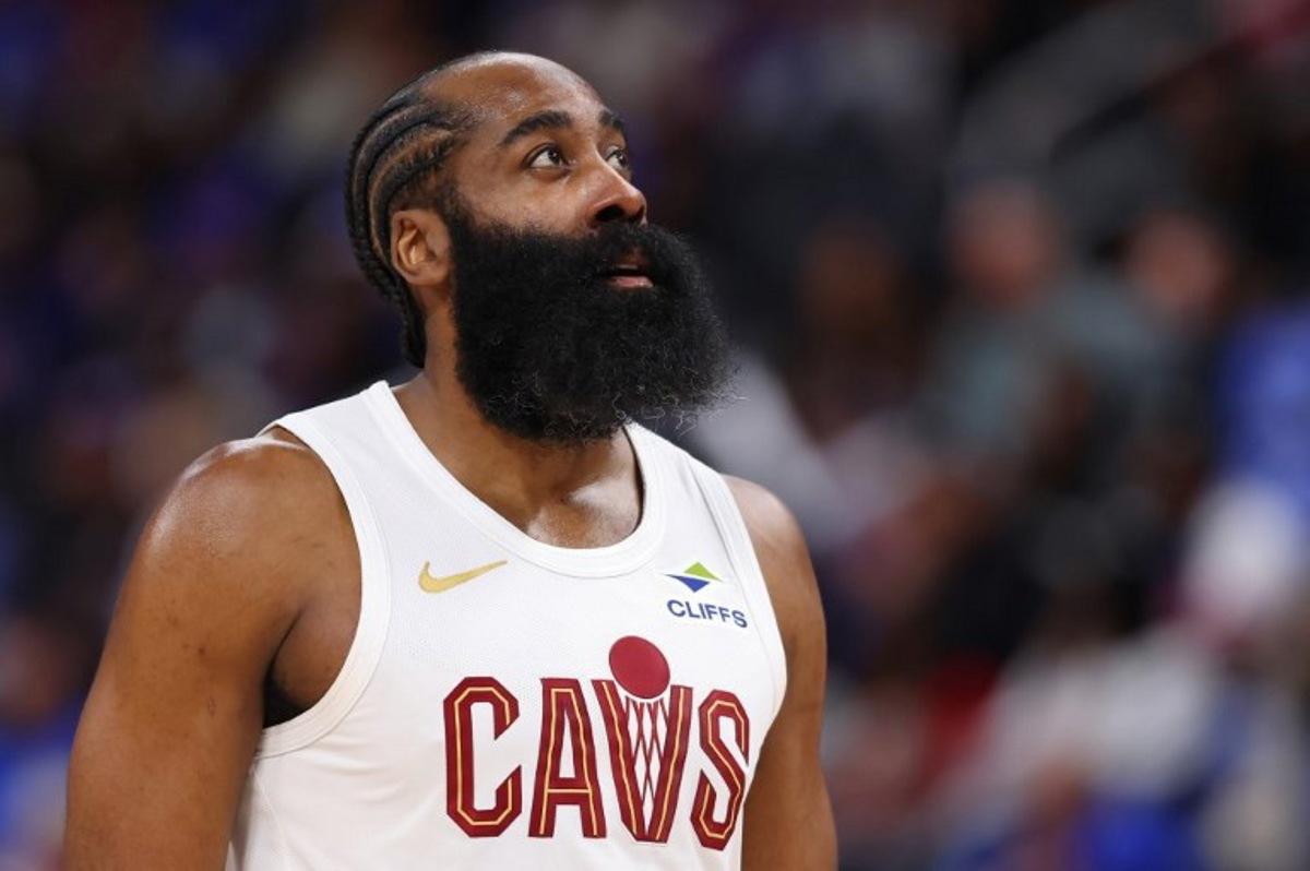(FILES) James Harden #1 of the Cleveland Cavaliers looks on against the Detroit Pistons during the first quarter in Game Five of the Second Round of the NBA Eastern Conference Playoffs at Little Caesars Arena on May 13, 2026 in Detroit, Michigan. Former NBA Most Valuable Player James Harden was arrested on June 13, 2026, in Houston, Texas, on a misdemeanor charge of unlawful carrying of a weapon, court documents showed. Harris County court records showed that Cleveland Cavaliers guard harden was taken into custody at 3:41 a.m. when an unconcealed handgun was spotted Gregory Shamus / GETTY IMAGES NORTH AMERICA / AFP