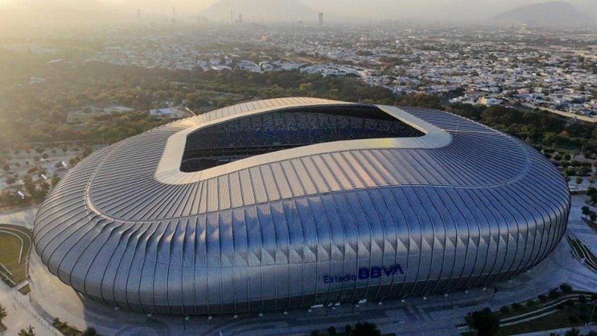 Aerial view showing the BBVA Stadium in Guadalupe, Nuevo Leon state, Mexico, on January 18, 2025, which will be one of the venues for the 2026 FIFA World Cup. Julio Cesar AGUILAR / AFP