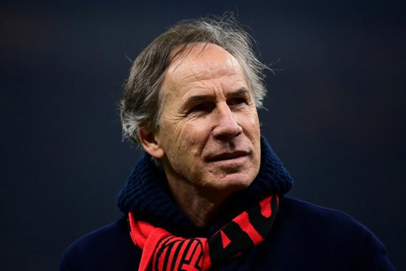 AC Milan's Honorary Vice President and former Italian player Franco Baresi looks on during the Italian Serie A football match between AC Milan and Genoa at the San Siro Stadium in Milan, on December 15, 2024. Piero CRUCIATTI / AFP