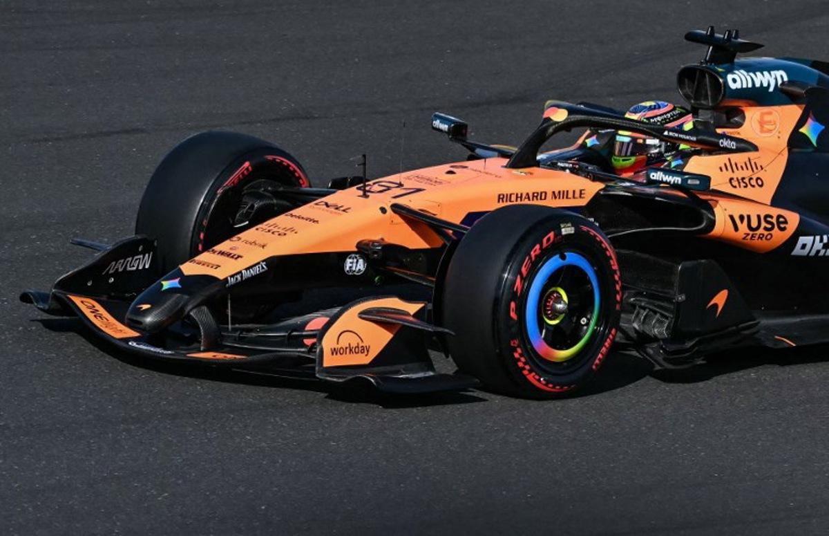 McLaren's Australian driver Oscar Piastri drives during the second practice session ahead of the Formula One Japanese Grand Prix at the Suzuka circuit in Suzuka, Mie prefecture on March 27, 2026. ANDREW CABALLERO-REYNOLDS / AFP
