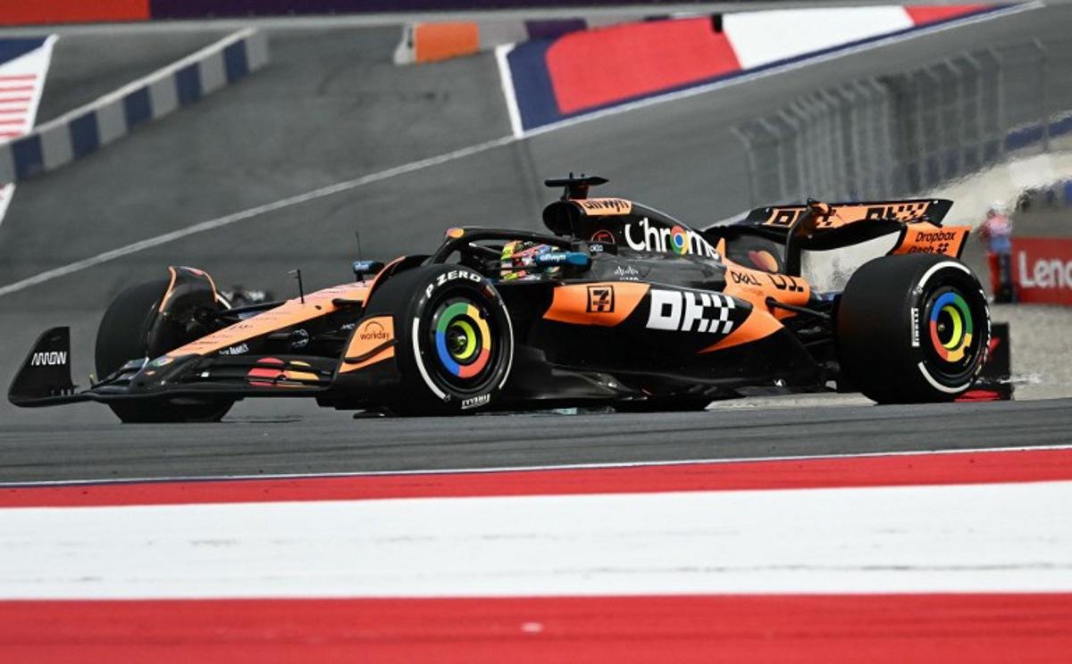 McLaren's British driver Lando Norris drives during the second practice session at the Red Bull Ring race track in Spielberg, Austria, on June 27, 2025, ahead of the Formula One Austrian Grand Prix. Joe Klamar / AFP