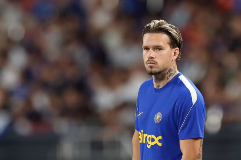 Chelsea's Mykhailo Mudryk attends a training session ahead of their football match against Juventus at Kai Tak Stadium in Hong Kong on August 4, 2026. May JAMES / AFP