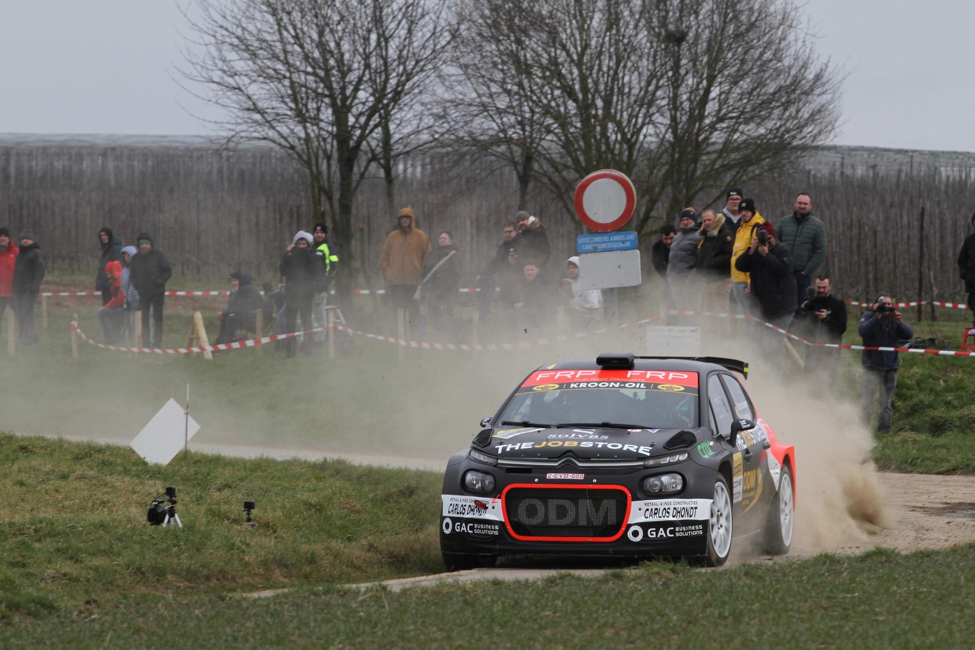 ATTENTION EDITORS - HAND OUT PICTURES - EDITORIAL USE ONLY - MANDATORY CREDIT : BELGIAN RALLY CHAMPIONSHIP - Hand out pictures dated from Saturday 22 February 2025, by Eric Dupain shows Vincent Verschueren in his car at the Haspengouw rally, part of Belgian rally championship in Zoutleeuw. *** Belga and Belga Editorial Board decline all responsibility regarding the content of this picture. *** PHOTO HAND OUT - BELGIAN RALLY CHAMPIONSHIP