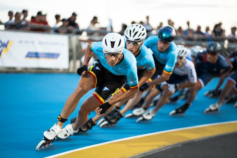 ATTENTION EDITORS - HANDOUT PICTURES - EDITORIAL USE ONLY - MANDATORY CREDIT SKATE VLAANDEREN/ WISSEM JAUBERT- Handout pictures released on 12 September 2024, by Skate Vlaanderen shwos Bart Swings on Friday 19 July 2024 at the European Roller Skating Championships in Zandvoorde, Oostende . *** Belga and Belga Editorial Board decline all responsibility regarding the content of this picture. *** PHOTO HAND OUT - SKATE VLAANDEREN/ WISSEM JAUBERT