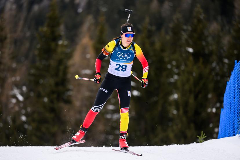 260211 Lotte Lie of Belgium competes in women's biathlon 15 km individual during day 5 of the 2026 Winter Olympics on February 11, 2026 in Anterselva. Photo: Mathias Bergeld / BILDBYRÅN / kod MB / JM0789 skidskytte biathlon skiskyting olympic games olympics winter olympics os ol olympiska spel vinter-os olympiske leker milano cortina 2026 milan cortina 2026 milano cortina 2026 olympic games milano cortina 2026 winter olympic games milano cortina-os milano cortina-ol vinter-ol 5 bbeng individual 15 km dam women kvinner *** BENELUX ONLY ***