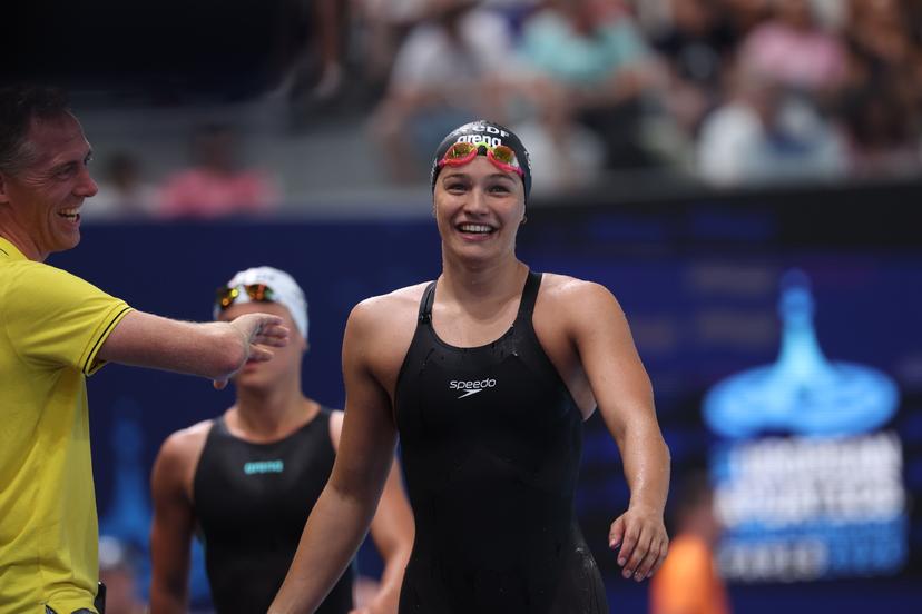Belgian Sarah Dumont pictured during the semifinals of the Women's 200m Butterfly on the sixth day of the European Aquatics Championships in Paris, France on Saturday 15 August 2026. BELGA PHOTO VIRGINIE LEFOUR