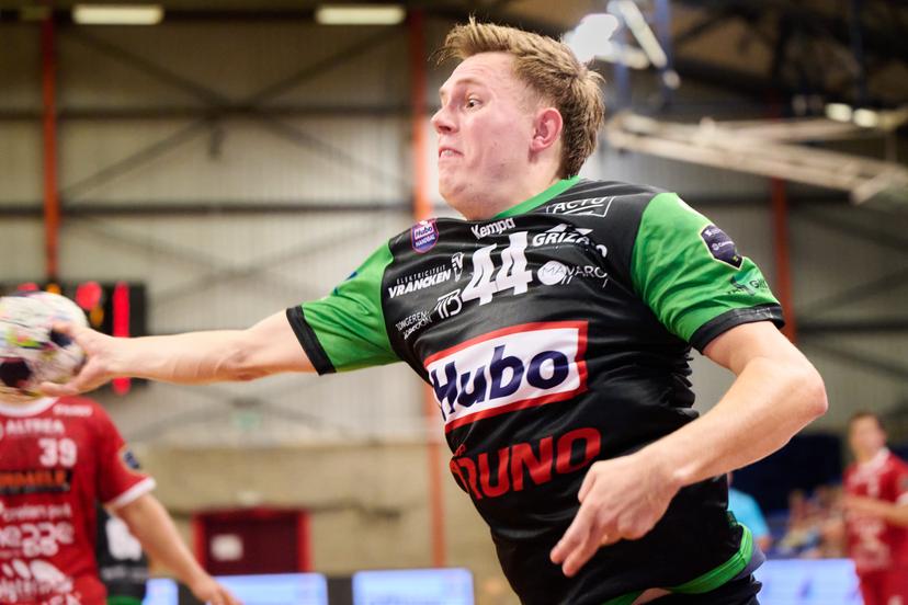 ATTENTION EDITORS - HAND OUT PICTURES - EDITORIAL USE WITH STORY ON HANDBALL ONLY - MANDATORY CREDIT ALAIN DECAMPS - Hand out picture released by Alain Decamps shows Jasper Ritzen during the men's Supercup handball game between HUBO Handbal and Derdaele Sporting Handbal, on Saturday 29 August 2026 in Hasselt. PHOTO ALAIN DECAMPS Belga and Belga Editorial Board decline all responsibility regarding the content of this picture.