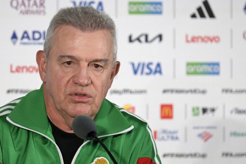 Mexico's head coach Javier Aguirre gives a press conference at the Mexico City Stadium in Mexico City on June 10, 2026, on the eve of the 2026 World Cup football match between Mexico and South Africa. Alfredo ESTRELLA / AFP