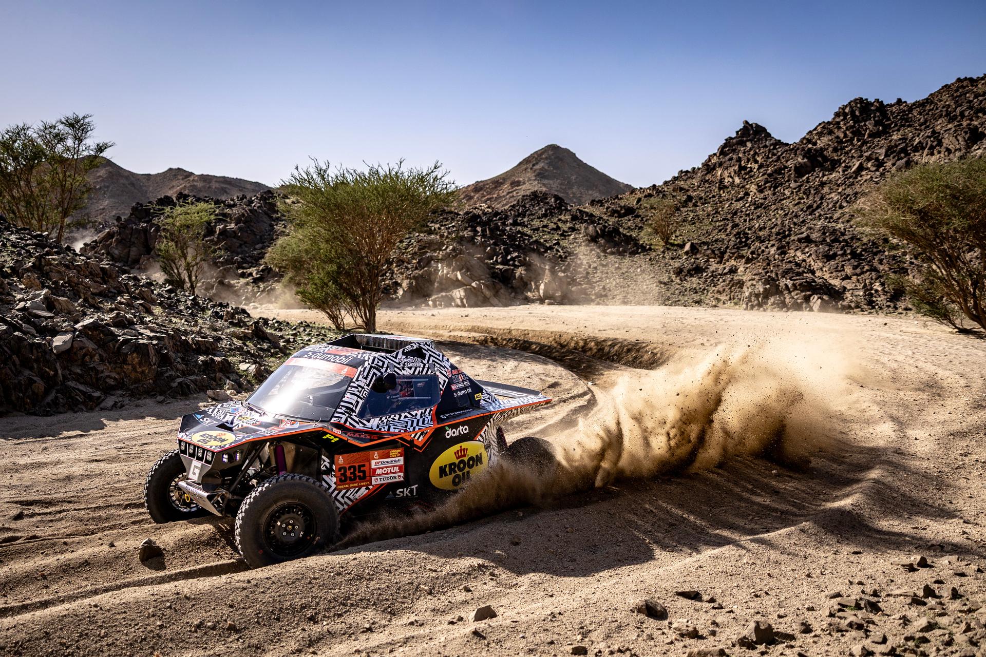 ATTENTION EDITORS - HAND OUT PICTURES - EDITORIAL USE ONLY - MANDATORY CREDIT: 'SIMON BAUCHAU' Hand out picture released by Eric Dupain shows Charles Munster and Xavier Panseri at the prologue of the 2026 Dakar rally race in Yanbu, Saoudi Arabia on Saturday 03 January 2026. *** Belga and Belga Editorial Board decline all responsibility regarding the content of this picture. *** PHOTO HAND OUT - SIMON BAUCHAU