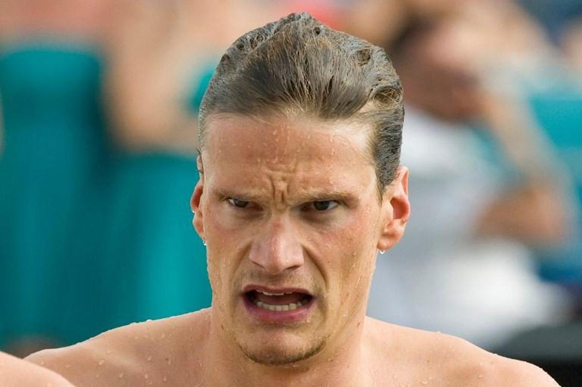 France's Yannick Agnel prepares to compete in the 200m freestyle B final during the Open de France swimming competition in Bellerive-sur-Allier on July 3, 2016. Thierry Zoccolan / AFP