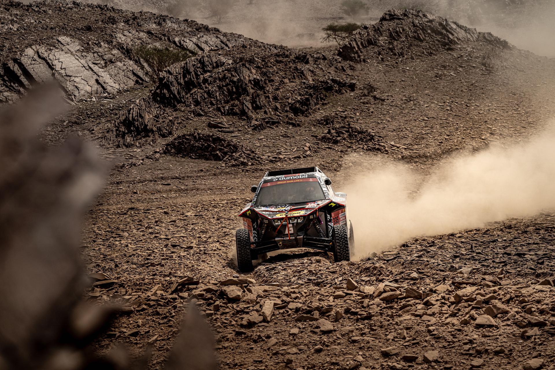 ATTENTION EDITORS - HAND OUT PICTURES - EDITORIAL USE ONLY - MANDATORY CREDIT: Simon Bauchau Hand out picture released by Eric Dupain shows Charles Munster and Xavier Panseri during stage 2 of the 2026 Dakar rally race in AlUla, Saoudi Arabia on Monday 05 January 2026. *** Belga and Belga Editorial Board decline all responsibility regarding the content of this picture. *** BELGA PHOTO HAND OUT SIMON BAUCHAU