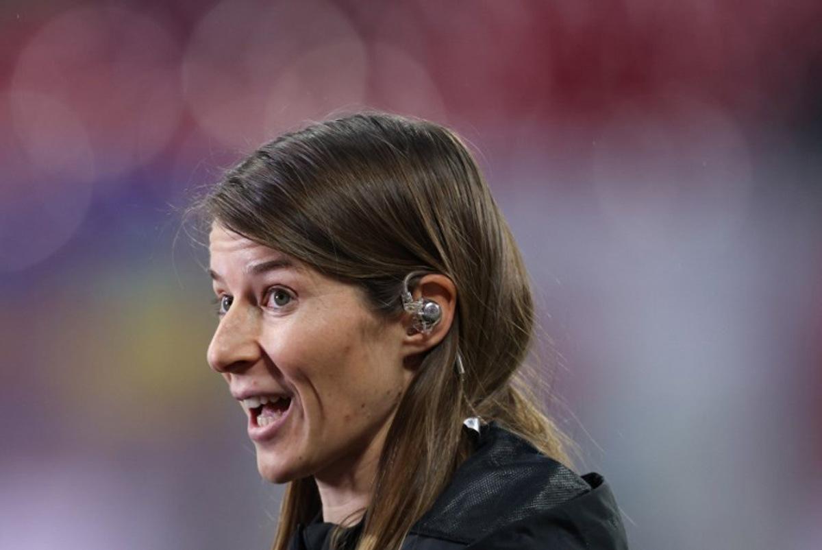 Union Berlin's German assistant coach Marie-Louise Eta looks on prior to the German first division Bundesliga football match between RB Leipzig and Union Berlin in Leipzig, eastern Germany on February 4, 2024. Ronny HARTMANN / AFP
