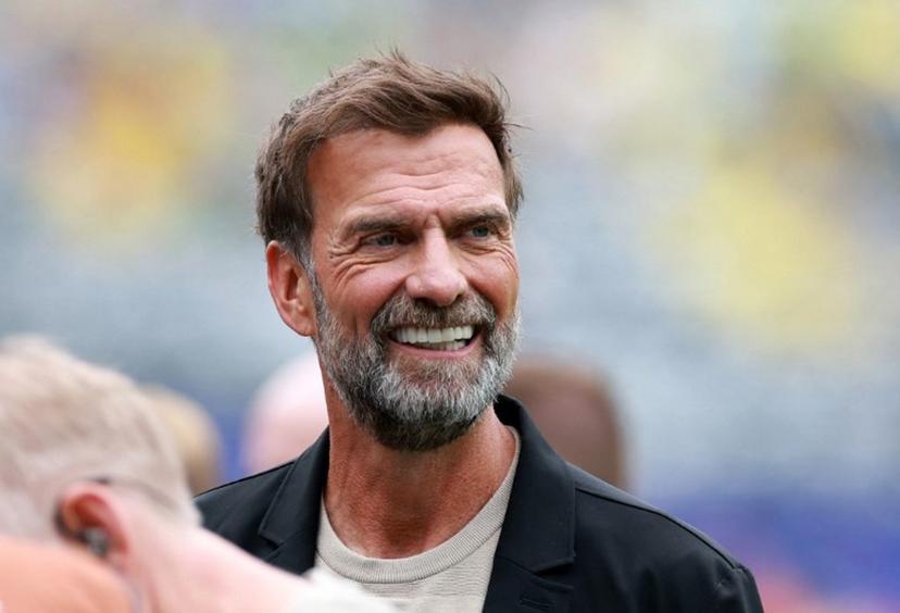 (FILES) German coach Jurgen Klopp is seen before the FIFA World Cup 2026 round of 16 match between Brazil and Norway at New York New Jersey Stadium on July 5, 2026 in East Rutherford, New Jersey. Jurgen Klopp is widely expected to formally take over as the new head coach of the German men's national football team, with the German Football Association (DFB) calling a press conference for July 24, 2026. Klopp, famed for his success during stints as coach at Borussia Dortmund and especially Liverpool, has been in talks with the DFB about trying to lead Germany -- long a football powerhouse -- back to prominence. ELSA / GETTY IMAGES NORTH AMERICA / AFP
